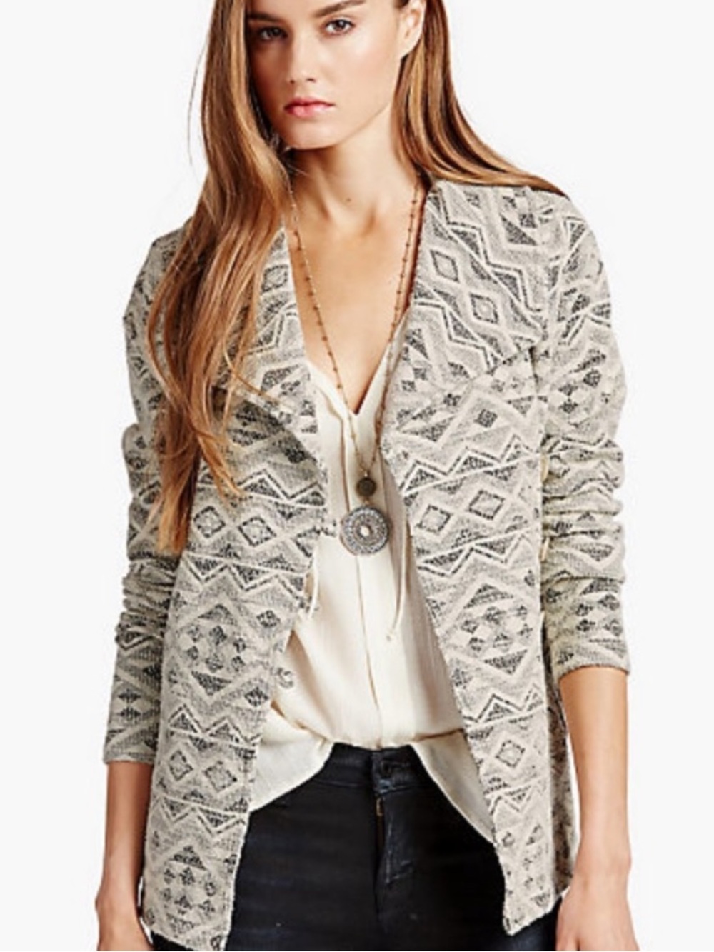 Lucky Brand Aztec Print jacket XS